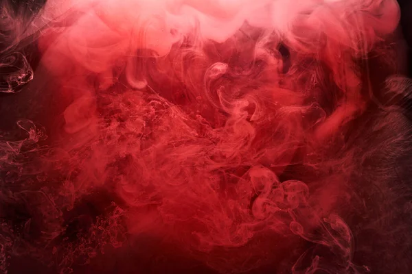 Abstract Rode Oceaan Achtergrond Robijn Verven Water Levendige Heldere Rook — Stockfoto