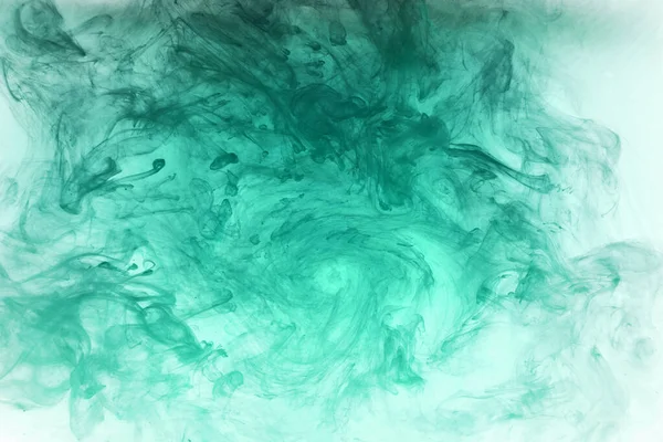 Abstract Blue Green Ocean Paint Water Background Swirl Splashes Waves — Stock Photo, Image