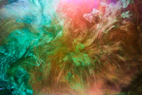 Πολύχρωμο Φωτεινό Καπνό Αφηρημένη Φόντο Πολύχρωμο Ομίχλη Ζωντανά Χρώματα Ταπετσαρία — Φωτογραφία Αρχείου