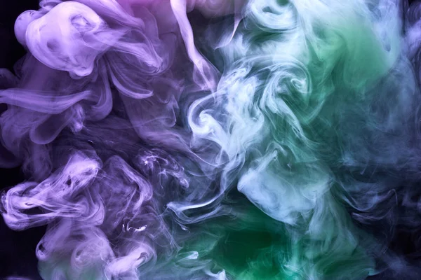 Multicolore Fumo Luminoso Astratto Sfondo Colorato Nebbia Colori Vivaci Carta — Foto Stock