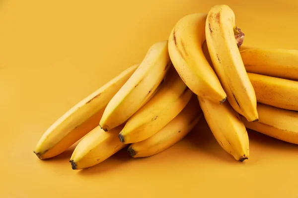 Bananas Amarelas Close Fundo — Fotografia de Stock