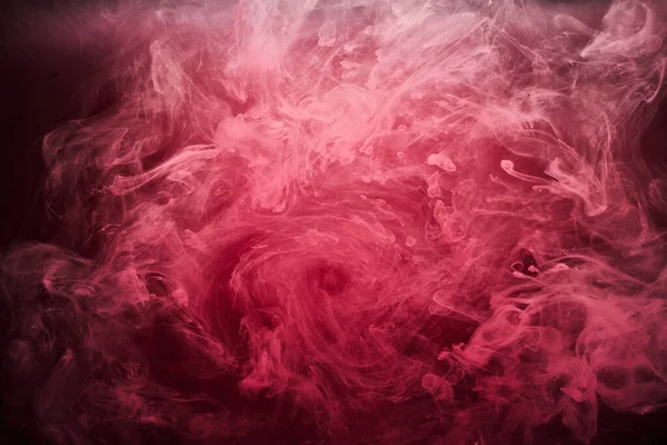 Fondo Abstracto Del Océano Rojo Pinturas Rubí Agua Vibrante Humo — Foto de Stock