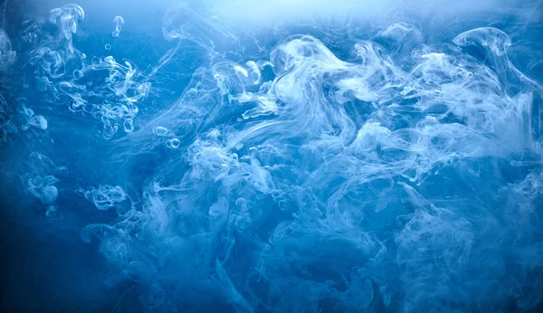 Abstrakt Blå Hav Bakgrund Indigo Bläck Himmel Flytande Azure Färg — Stockfoto