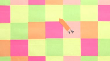 Mutlu yıllar, post it kağıtlara