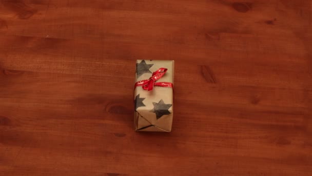 Різдвяні подарунки, зміни — стокове відео