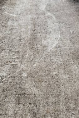 Arka plan için çizgili beton caddenin yüzeyi