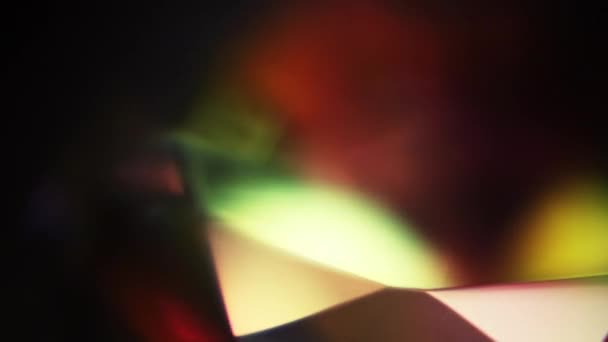 Roterande Diamond Prism makro rörelse bakgrund — Stockvideo