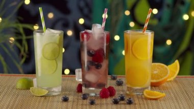 Tropikal Likör Limonlu Turuncu ve Meyveli