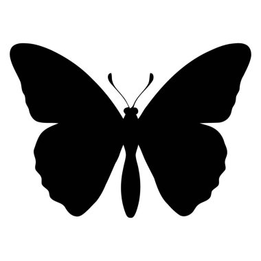 Soyut kelebek şekli akışkan eğri vektörü çağdaş sanat enstalasyonları moda baskıları ve avangard markalaşması için. Vektör illüstrasyonu