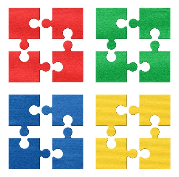 Jogo de quebra-cabeça colorido — Fotografia de Stock