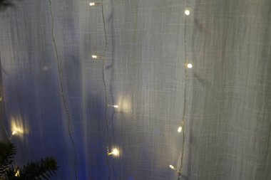 Yumuşak ve ince aksanlı aksanlar, yeni yıl kutlamaları için büyüleyici mevsimsel atmosfer yaratıyor. Yüksek kalite fotoğraf