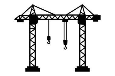 İnşaat endüstrisi ve mühendislik projeleri için çift kule vinç inşaat ekipmanı ayarlandı