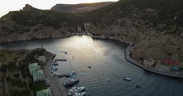 Bahía Ciudad Sebastopol Península Crimea — Vídeo de stock