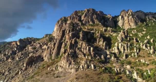 Des Rochers Sur Mont Demerdzhi Paysage Nature Péninsule Crimée — Video