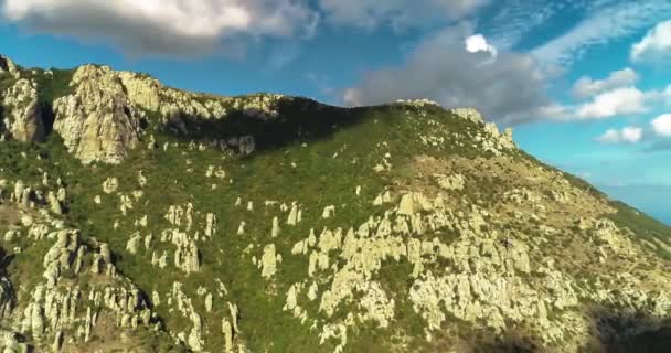 Rocas Monte Demerdzhi Paisaje Naturaleza Península Crimea — Vídeo de stock