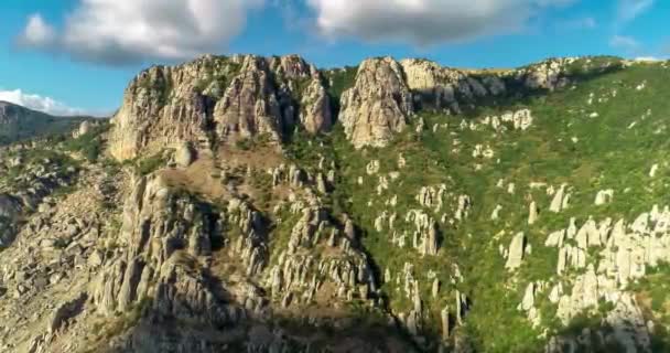 Rocks Mount Demerdzhi Landscape Nature Crimean Peninsula — Stock Video