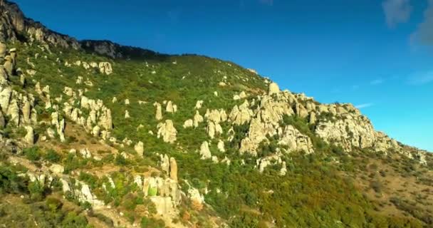 Des Rochers Sur Mont Demerdzhi Paysage Nature Péninsule Crimée — Video