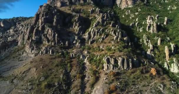 Des Rochers Sur Mont Demerdzhi Paysage Nature Péninsule Crimée — Video