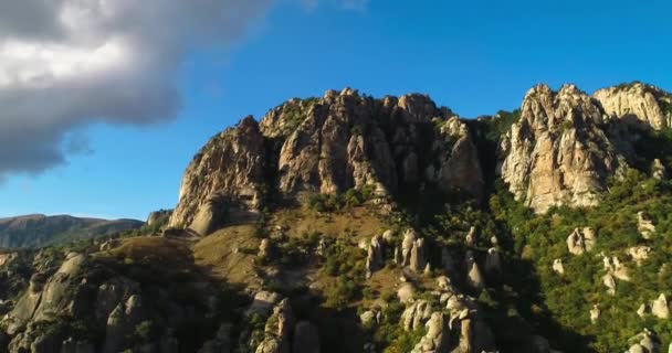 Des Rochers Sur Mont Demerdzhi Paysage Nature Péninsule Crimée — Video
