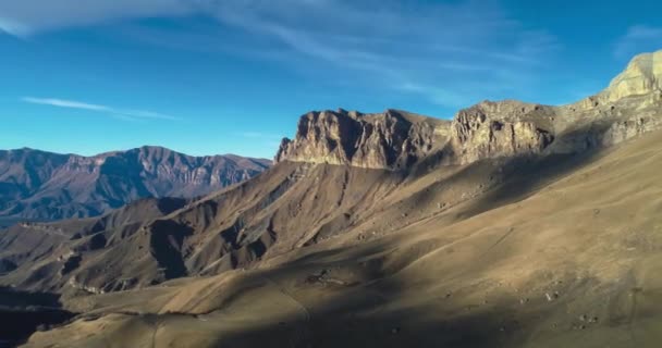 Mooi Uitzicht Vanuit Lucht Het Bergachtige Gebied Landschap Natuur Van — Stockvideo