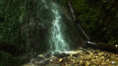 Najigo kanyonunda güzel bir şelale. Kafkasların manzarası ve doğası.