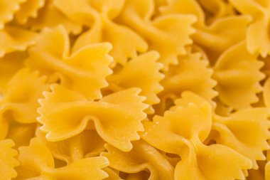 İtalyan makarna çiğ gıda, arka plan veya doku kapatın.
