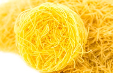 İtalyan makarna çiğ gıda, arka plan veya doku kapatın.