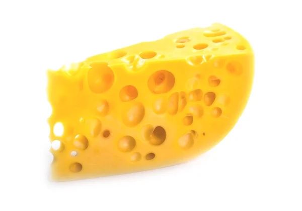 Piece of cheese isolated. — Stock Photo, Image