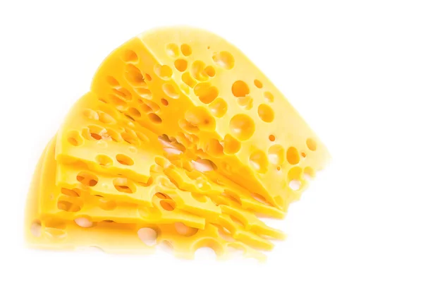 Piece of cheese isolated. — Stock Photo, Image