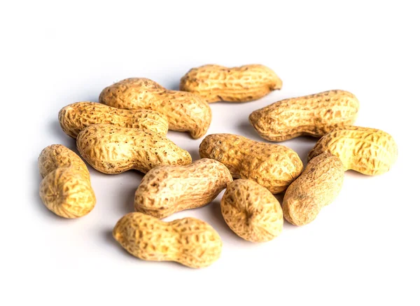 Karışık Kuruyemiş, beyaz arka plan çeşitli.