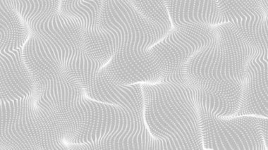 Nokta parçacıkları döngü gönderen dalgalar