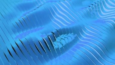 Mavi çizgili Vj döngü dalgalardan