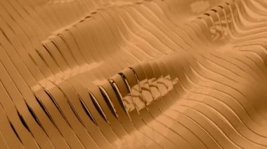 Kahverengi çizgili Vj döngü dalgalardan