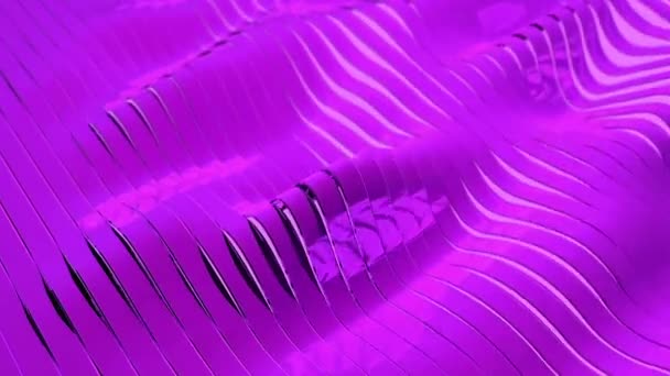 Пурпурового хвиль з смугами Vj петля — стокове відео