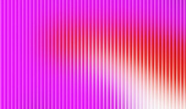 Mor, pembe, kırmızı ve beyaz renklerde dikey çizgilerin yer aldığı renkli soyut bir arkaplan, bir renkten diğerine pürüzsüz ve dinamik bir doku yaratıyor..