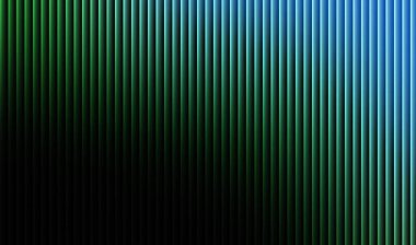 Koyu yeşilden maviye geçerek modern ve dinamik bir görsel etki yaratan dikey çizgilere sahip canlı bir arkaplan. Hatlar yoğun bir şekilde tıka basa dolu, dokulu bir görünüm yaratıyor..