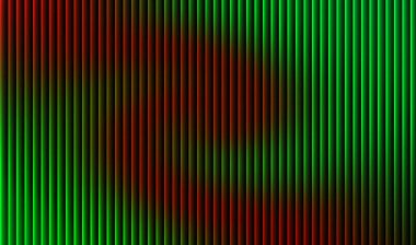 Görsel olarak çarpıcı bir arka plan. Kırmızı ve yeşil renklerde dikey çizgiler, dinamik ve modern bir estetik yaratıyor..
