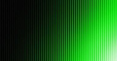 Dikey yeşil çizgiler karanlıktan aydınlığa geçerek canlı ve dinamik bir görsel efekt yaratıyor. Modern arka plan ve tasarım elementleri için mükemmel..