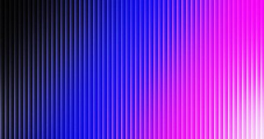 Soyut gradyan arkaplan dikey çizgilerde maviden pembeye geçişi modern dijital tasarımlar ve sanatsal kompozisyonlarda sıklıkla kullanılan canlı bir dinamik görsel efekt yaratır..