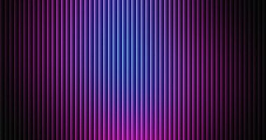 Dikey eğimli ışık, koyu kenarlardan parlak mor ve mavi renklere geçişi modern ve gelecekteki estetik etkisiyle dikkatleri çeken büyüleyici bir aydınlatma ve dinamik görsel efekt yaratır..