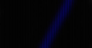 Mavi parlayan dikey çizgiler karanlık bir arkaplanda görülür, bu soyut dijital grafik tasarımında bir hareket ve enerji hissi ile geleceksel ve teknolojik bir atmosfer yaratır..