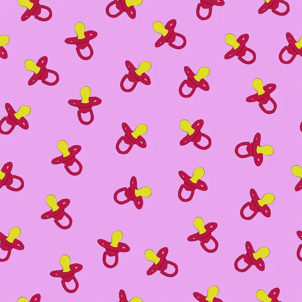 Pembe Beyaz arka plan üzerinde kukla. Vektör çizim. Kapak, kart, duvar kağıdı ve iç tasarım için idealdir. Bebek arka plan.