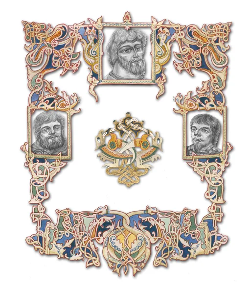 Древний славянский орнамент — стоковое фото