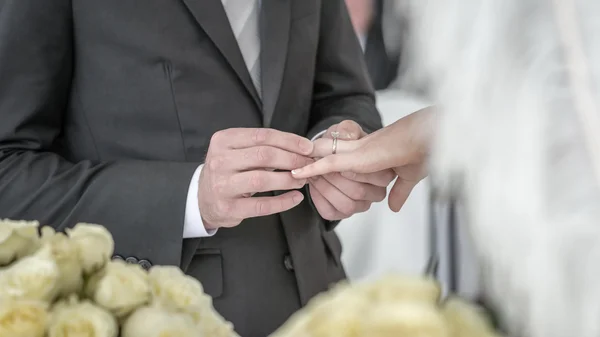 Os Anéis de Casamento — Fotografia de Stock