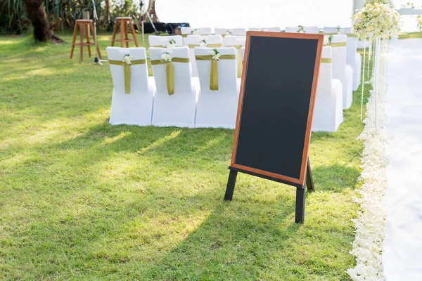 Wedding blank chalkboard — Stock Photo, Image