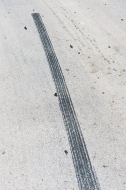Brake marks on the road. clipart