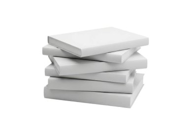 Muhtemelen pamuk ya da ketenden yapılmış, beyaz bir arka plana karşı düzenli bir yığın beyaz çarşaf, bir yatak ya da ev eşyaları kataloğu için bir ürün fotoğrafı öneriyor.