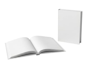 Görüntü, tarafsız bir yüzeyde düzgünce ve çizilmemiş beyaz sayfaları olan boş bir günlüğü gösteriyor. Yanı başında dikdörtgen bir defter duruyor. Düz beyaz bir kapağı var. O da işaretsiz ve el değmemiş..