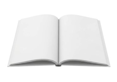 Resim, içinde boş beyaz sayfalar olan açık bir kitap gösteriyor. Bu da bunun bir günlük ya da defter olduğunu gösteriyor. Kitabın pürüzsüz, pürüzsüz bir kapağı ve yeni ve kullanılmamış olduğunu gösteren görünür bir işareti olmayan minimalist bir tasarımı var. Sayfalar...