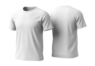 Görüntü, klasik bir yaka ve rahat bir şekilde tasarlanmış sade, kısa kollu bir tişört gösteriyor. Ön manzara düz kumaş ve minimalist stili vurgular, arka görünüm ise rahat ve nefes alınabilir materyali vurgular.